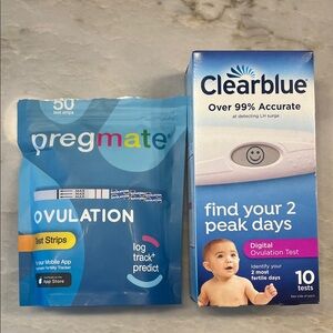 Clearblue Digital Ovulation Tests- 10 ct & Pregmate Ovulation Test Strips- 32 ct